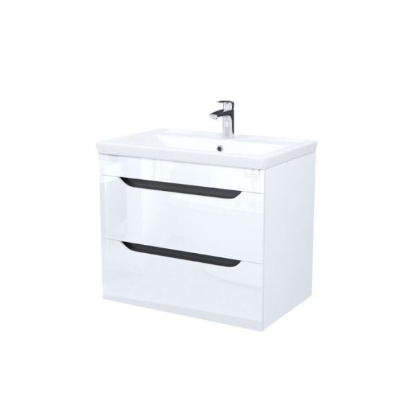 Тумба с умывальником, подвесная, 70 см, белый, Ray, IDDIS, RAY70W0i95K