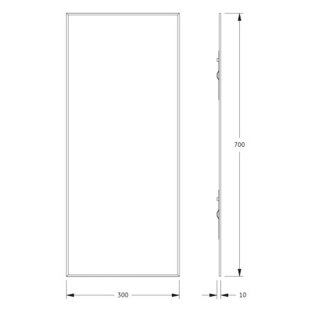 Зеркало Evoform Standard BY 0211 30x70