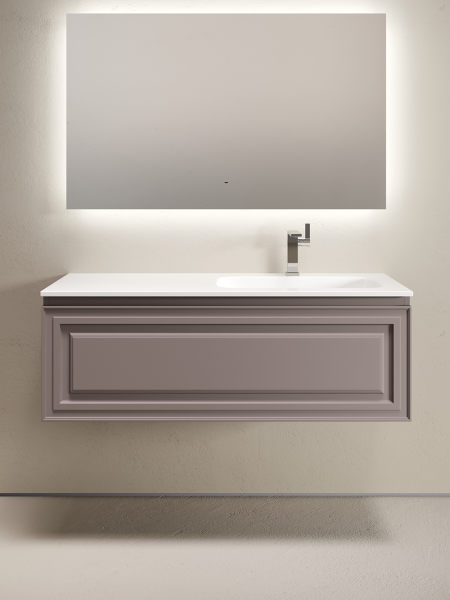 Тумба подвесная SANCOS Very  правая 1195х445х406, c одним  ящиком оснащенным доводчиками, Doha Soft , VR120RSM