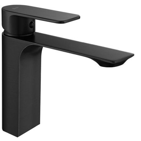 Смеситель для раковины (умывальника) REA URBAN BLACK черный низкий, REA-B9907