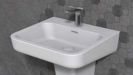 Раковина ARROW AGP32037C 55x50 см с полупьедестал AGL9605C