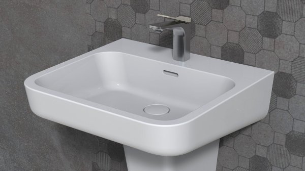 Раковина ARROW AGP32037C 55x50 см с полупьедестал AGL9605C