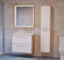 Мебель для ванной Raval Frame Fra.01.75/P/W-DS 75 подвесная, белый/дуб сонома