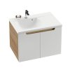 Тумба с раковиной Ravak Classic SDD 800 X000001096 L подвесная, каппучино/белая