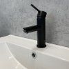 Смеситель Comforty для раковины, картридж 35 мм, черный матовый, FC018A-CMT