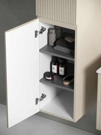 Шкаф-пенал SANCOS Snob T подвесной Beige Soft, 350х350х1650 мм,  PSNT35CE