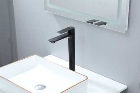 Смеситель для раковины Frap F10806-26 высокий, черный