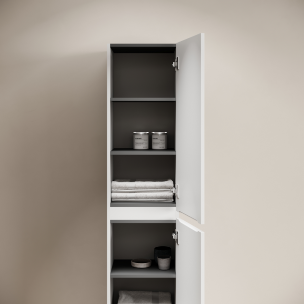 Шкаф-пенал подвесной SANCOS Code, 350х350х1650 мм, цвет белый,  PCD35W