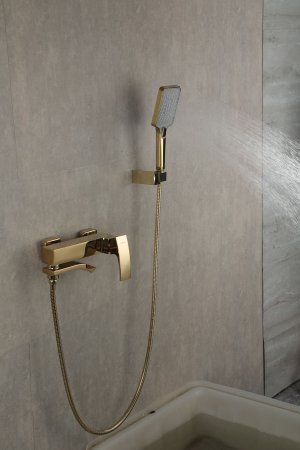 Смеситель для ванны Gappo G3207-3, однорычажный, золото