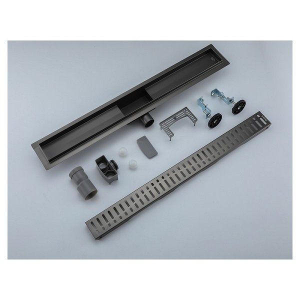 Душевой трап Gappo G86007-39 70х600 оружейная сталь