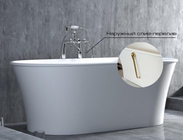 Ванна Salini Zoe 100321M 177,5х83 белый матовый