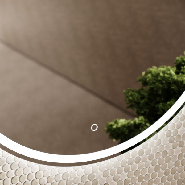 Зеркало для ванной комнаты SANCOS Bella D800 c подсветкой,  BE800