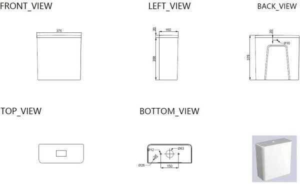 Бачок для унитаза Allen Brau Liberty 4.33014.20 белый