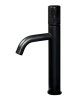 Смеситель Boheme Stick 122-B-MR-B для раковины высокий, черный, мрамор черный
