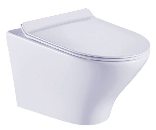 Унитаз подвесной Esbano Aster безободковый, белый