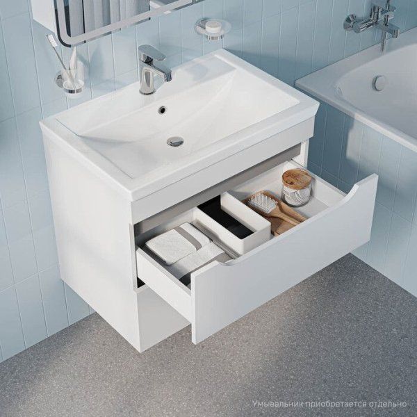 Тумба подвесная, 70 см, белый, Sky, IDDIS, SKY70W0i95 подходит умыв. 4077000i28