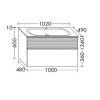 Тумба с раковиной Burgbad Fiumo SFXN102F3956FOT2G0223 100 белый матовый
