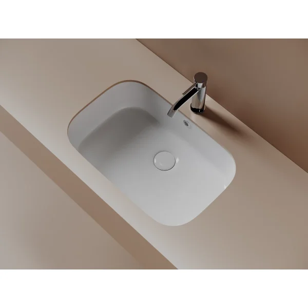 Раковина Ceramicanova Era CN15006 57x39,5 см, встраиваемая снизу, белый