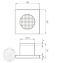 Вентилятор для ванной Migliore Ventilatorro ML.VTR-50.512.CR с декоративной решеткой
