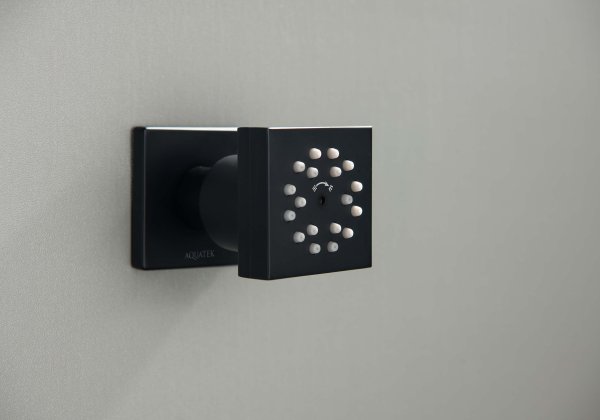 Боковая форсунка 50*50 AQUATEK, матовый черный AQ2098MB , Черный матовый