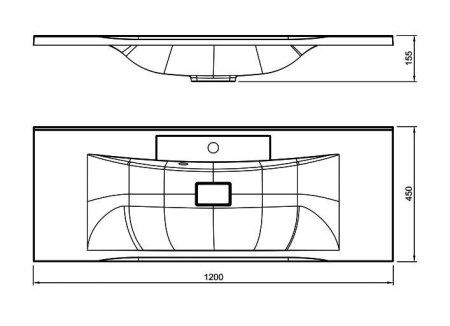 Раковина Мклассик 6636 Прима 120