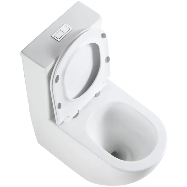 Унитаз-компакт Grossman GR-4494SQ безободковый, торнадо, с сиденьем микролифт, белый