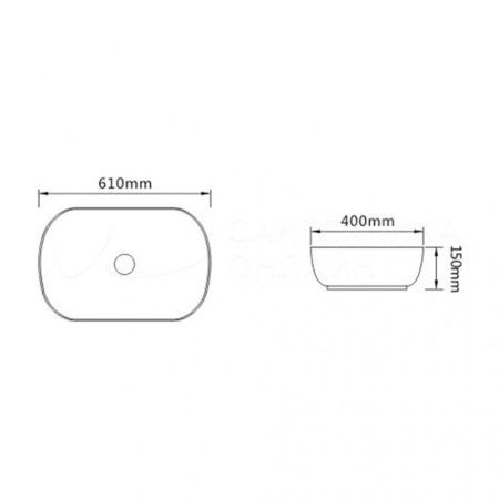 Раковина SantiLine SL-1091 61 белый