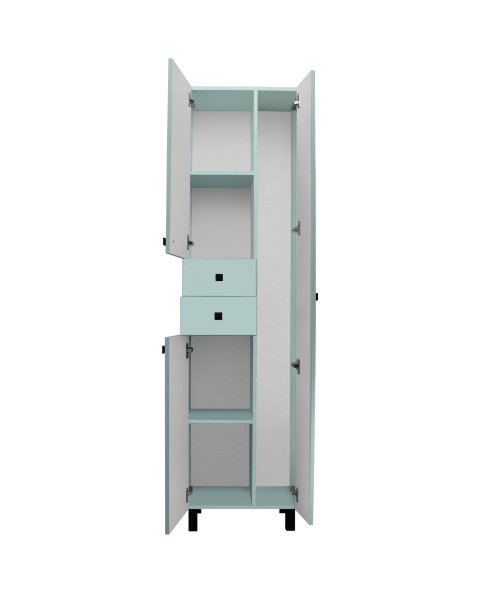 Шкаф-колонна Runo 50 правый бирюзовый (00-00004890)