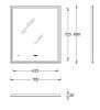 Зеркало Kerama Marazzi Tecno TE.mi.70 70х80 с подсветкой