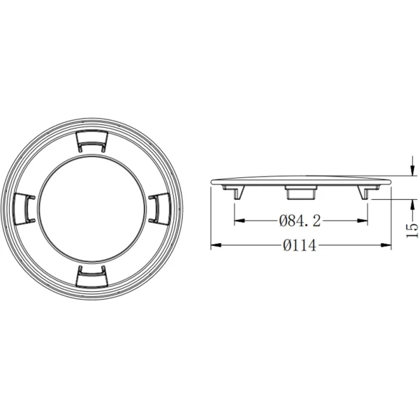 Накладка на слив кухонной мойки Zorg DN-GRAFIT графит