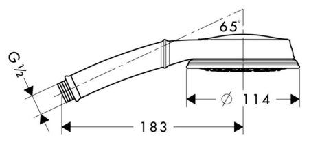 Душевая лейка Hansgrohe Croma 100 Classic 28539000