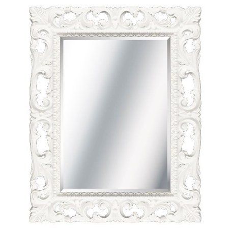 Зеркало Tessoro Isabella TS-0023-750-W 75 с фацетом, белый глянец