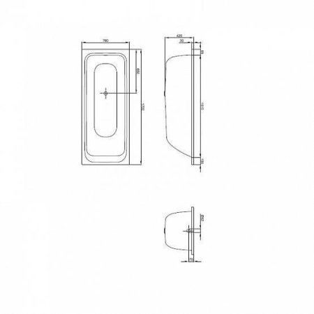 Ванна стальная Bette Select 3411-000 170х70 белый