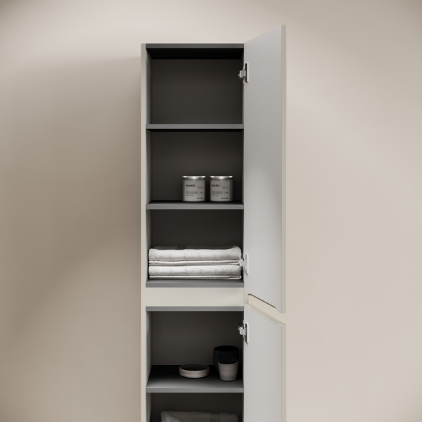 Шкаф-пенал подвесной SANCOS Code, 350х350х1650 мм, цвет белый,  PCD35W