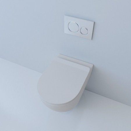 Унитаз подвесной Esbano Garcia безободковый, белый матовый