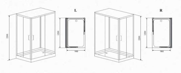 Душевая кабина Timo Premium Helka H-515 R