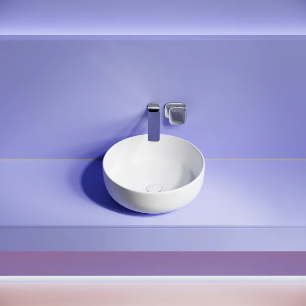 Раковина-чаша Ceramica Nova Taycan CN12003MW 37,5x37,5 см, накладная, белый матовый