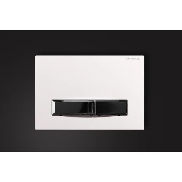 Кнопка смыва Charus Raiden FP.321.WBN.01 для инсталляции, белый глянец/хром