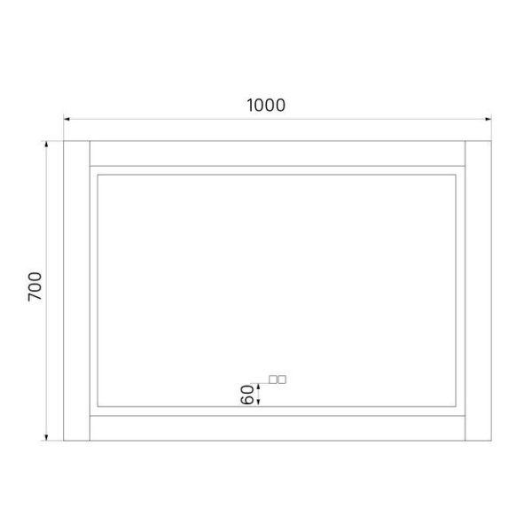 Зеркало с подсветкой IDDIS Oxford 100 (ЗЛП11SZ2)