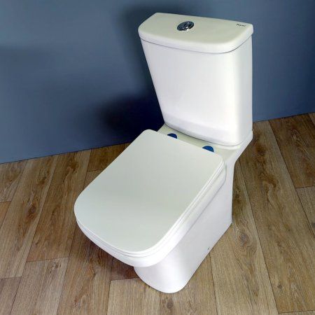 Унитаз напольный Teymi Kati безободковый, сиденье микролифт T40703