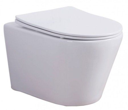 Унитаз подвесной Esbano Clavel безободковый, белый