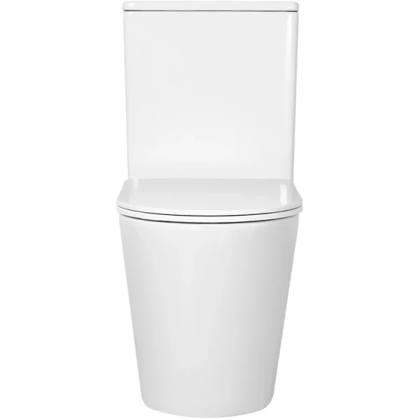 Унитаз-компакт Aquatek Вега AQ2904T-00 безободковый, торнадо, с сиденьем микролифт, белый