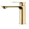 Смеситель для раковины однорычажный AQUAme Monza AQM6310BG, Brushed gold