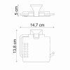 Держатель туалетной бумаги WasserKRAFT Wern K-2525 хром