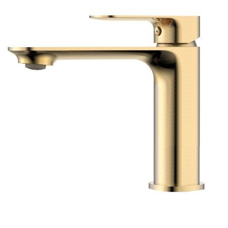 Смеситель для раковины однорычажный AQUAme Monza AQM6310BG, Brushed gold