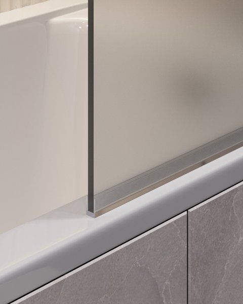 Шторка для ванны поворотная Timo TCM-80/02F-6 на монопетле 1400*800, стекло матовое 6 мм (T32)