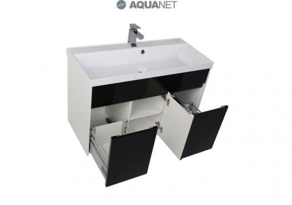 Тумба под раковину Aquanet Латина 00179927 100 черная