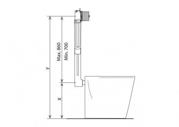 Бачок скрытого монтажа BelBagno BB025-CS