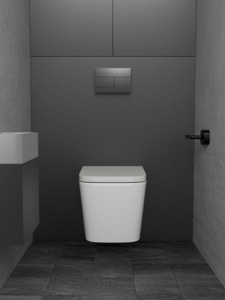 Клавиша смыва Knotlor BIS103GM, вороненая сталь