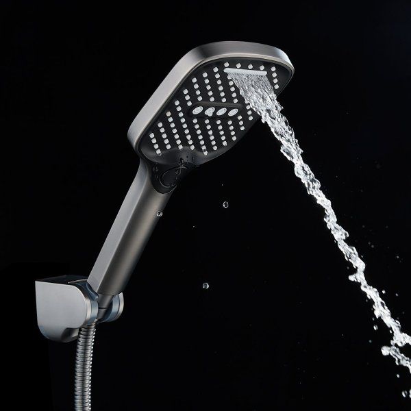 Смеситель для ванны однорычажный  Shevanik S4002T, Оружейная сталь